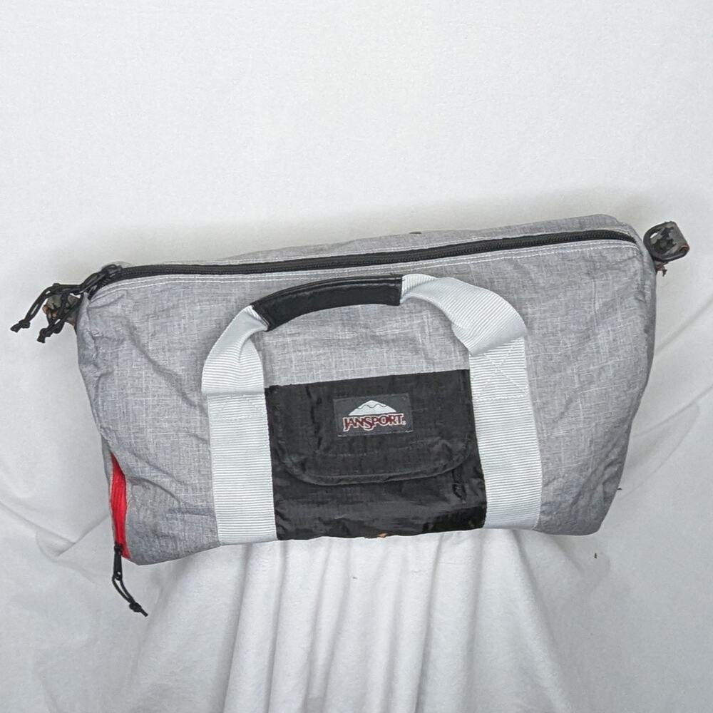 Jansport Heather Gray Duffle Bag Men's Gym Workout Travel Weekender Luggage